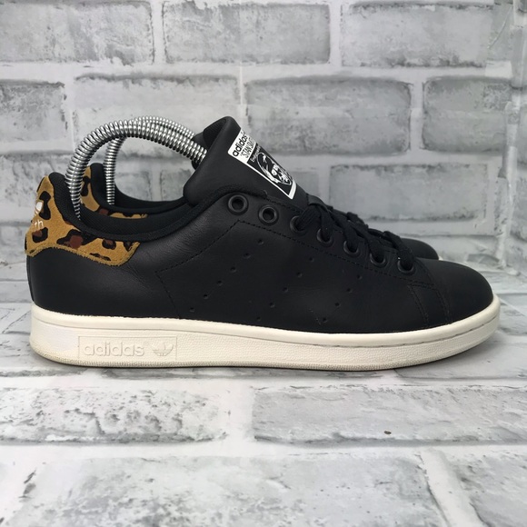 adidas Shoes | Stan Smith Black Leopard Low | Poshmark